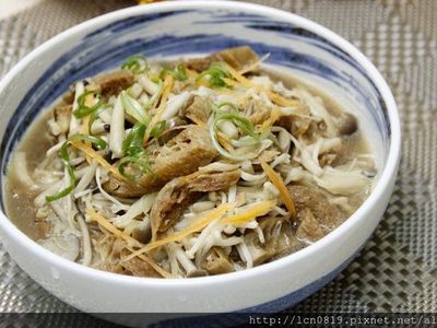 薑燒金針菇豆輪