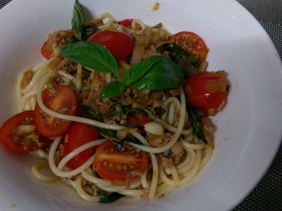 參考食譜 : かにの打拋豬義大利麵