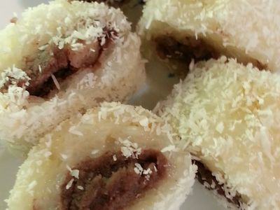 椰絲烏豆沙糯米糕~