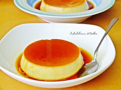 參考食譜 : 焦糖烤布丁