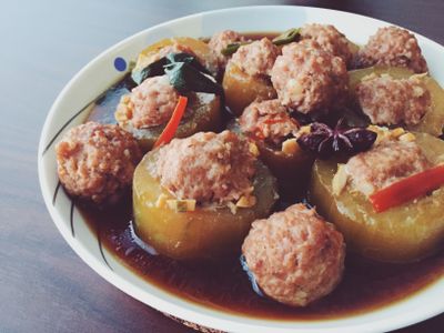 懷念媽媽的味道-紅燒黃瓜鑲肉