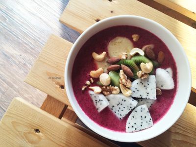 桑椹火龍果果昔 /全素