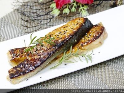 照燒醬烤鮭魚排