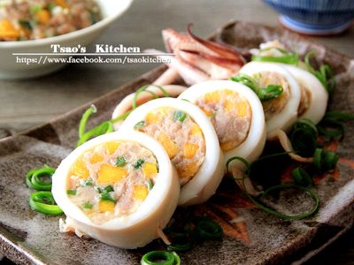 參考食譜 : 南瓜鮮肉中卷【大同智慧AI電鍋】