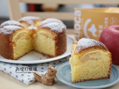 用鬆餅粉製作蘋果蛋糕