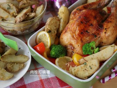 參考食譜 : 聖誕大餐★檸檬香草烤雞＆香草起司薯條