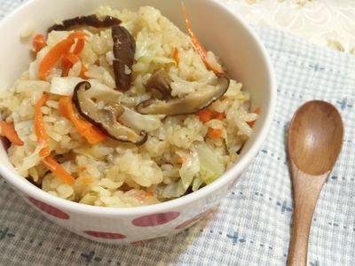 電鍋香菇高麗菜飯『歡慶大同電鍋55週年』