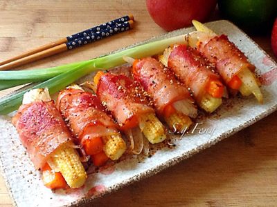 培根玉米筍捲