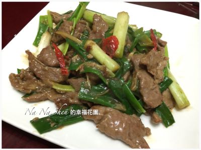 參考食譜 : 蔥爆牛肉