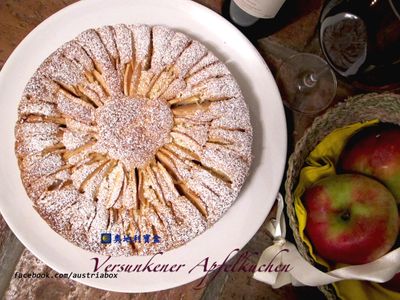 參考食譜 : 蘋果片鑲蛋糕