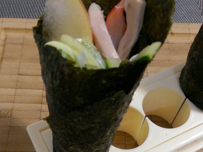 かにの雞絲手卷【桂丁土雞創意吃】