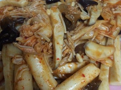 “素食辣炒年糕”