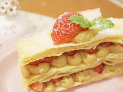 參考食譜 : 絕不失敗「草莓千層派」簡單享用甜蜜滋味❤