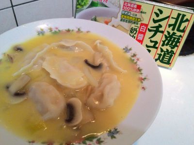 奶油玉米湯餃【好侍北海道白醬料理】