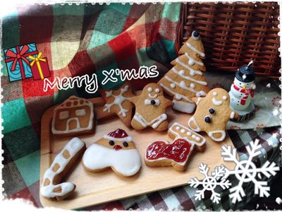 參考食譜 : 叮叮噹~聖誕節來囉！做個薑餅人吧！