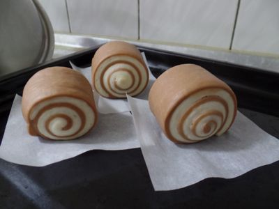 參考食譜 : 巧克力鮮奶饅頭