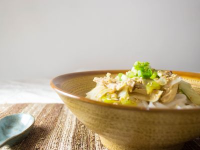 ♪大葱炒雞絲~鹽味雞湯河粉