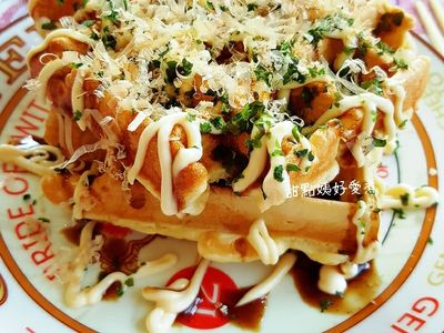 參考食譜 : 章魚燒鬆餅