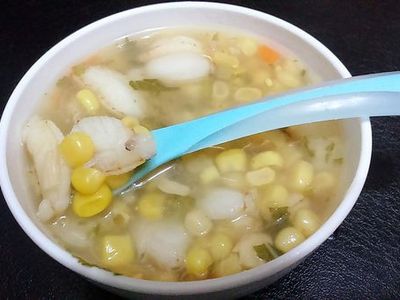 干貝雪菜蟹管肉玉米羹