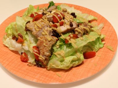 參考食譜 : 豬排沙拉佐蜂蜜芥末醬