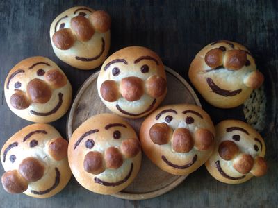 參考食譜 : 麵包超人紅豆麵包❤!!!