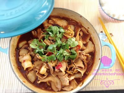 參考食譜 : 20分鐘上菜 - 榨菜蒜子燜五花肉