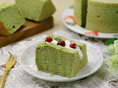 抹茶戚風三明治【大同全功能蒸烤箱】