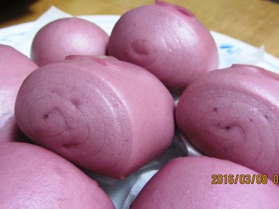 參考食譜 : 夢幻紫的紫地瓜饅頭