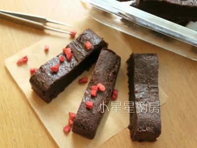 法芙娜巧克力草莓布朗尼