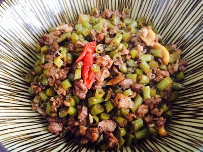 眷村家常菜-肉末酸豇豆