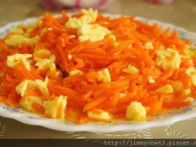參考食譜 : 紅蘿蔔炒蛋