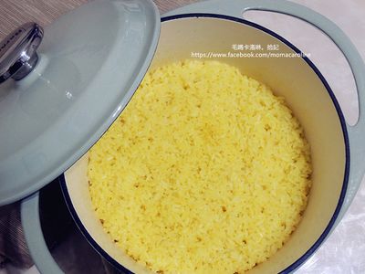 鑄鐵鍋煮薑黃飯【免浸泡】