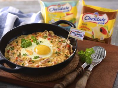 參考食譜 : 起司鳥巢脆薯蛋【芝司樂起司】