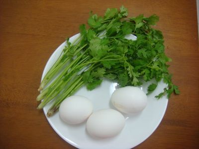 香菜煎蛋