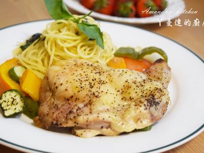 蔬菜烤雞腿義大利麵~3M龍頭式濾水器