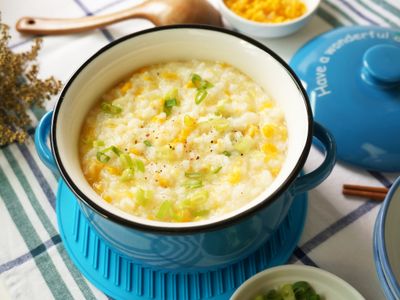 玉米雞蛋粥[3M龍頭式濾水器]