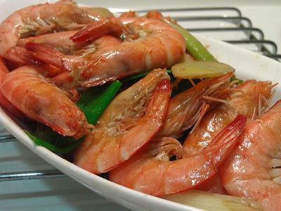 參考食譜 : 品靚上菜-家常葱爆蝦