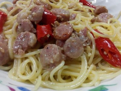 超簡單台式香腸義大利麵