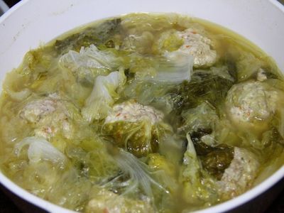 參考食譜 : 力力年菜-清燉獅子頭(非油炸)