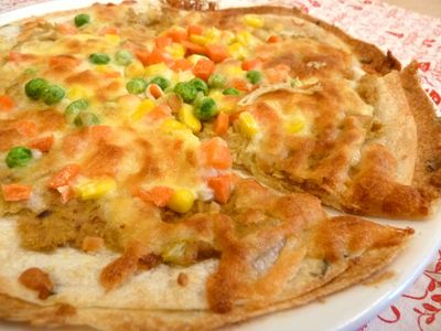 《露營料理》咖哩鮪魚Pizza~不用烤箱