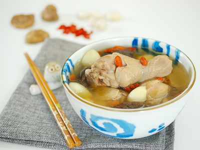 參考食譜 : 蒜頭香菇雞湯【Spring湯鍋】