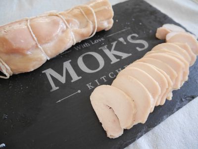 參考食譜 : 自製雞肉火腿，Chicken Ham