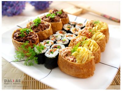 參考食譜 : 《Peggy廚房》海陸綜合壽司