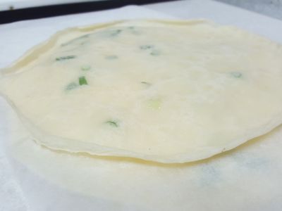 參考食譜 : 自製蛋餅皮