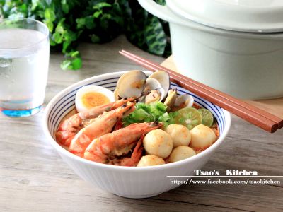 參考食譜 : 海鲜叻沙麵