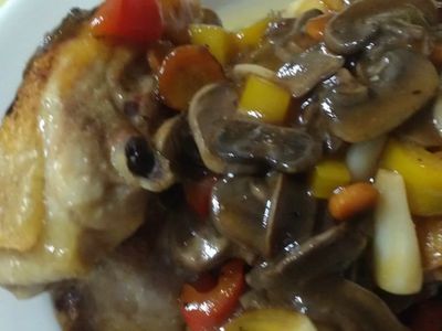 參考食譜 : ㄚ曼達的廚房~蘑菇雞腿