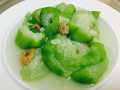 參考食譜 : 多吃青菜：蝦米炒絲瓜