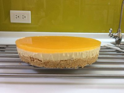 參考食譜 : 香橙起司蛋糕 (免烤)