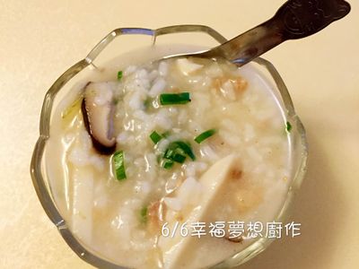 肉末竹筍鮮菇粥