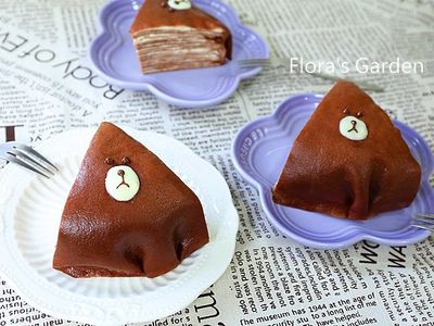 參考食譜 : 熊大法式千層蛋糕